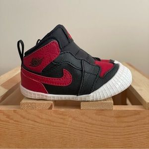 Jordan (Bred 1’s) Crib Booties